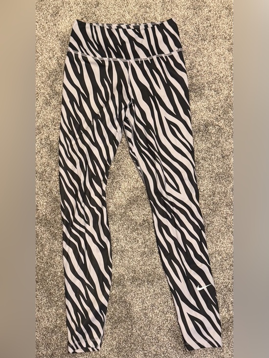 Nike Pants - Nike Kids Black & White Zebra-Print Leggings